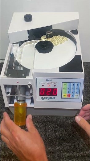 Rx-4 Automatic Tablet & Capsule Counter: Counting 5 Vials of 20 Pills Each