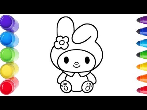 My Melody Coloring Page | Cute Sanrio Coloring for Kids