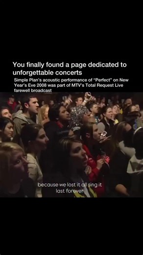 Unforgettable Concerts on Instagram: "🌙 Simple Plan – “Perfect” (Acoustic, New Year’s Eve 2008) As the final hours of 2008 faded, Simple Plan stripped everything down to the emotional core. Their acoustic performance of “Perfect” on New Year’s Eve wasn’t just a song—it was a collective release. With raw vocals and minimal instrumentation, they turned a global countdown into a moment of personal reflection. For every listener who ever felt misunderstood, this was the anthem that said, “You’re no
