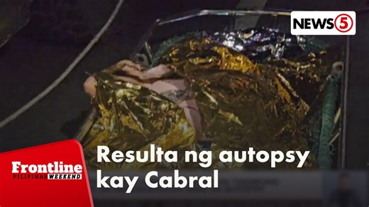 #FrontlineWeekend | Natukoy na sa autopsy ang sanhi ng pagkamatay ni dating Department of Public Works and Highway (DPWH) undersecretary Catalina Cabral. | via Gary de Leon For more latest stories, visit us at www.news5.com.ph | News5