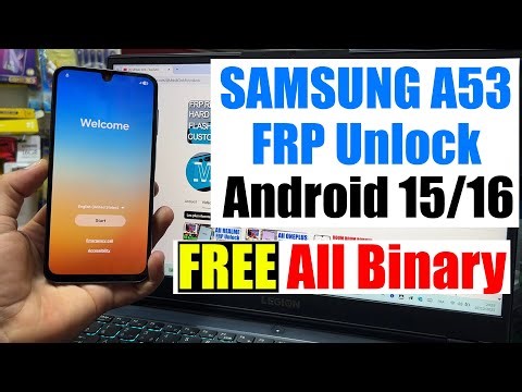 Samsung A53 5G FRP Bypass One Click Android 15/16 | Samsung A536E Google Account Remove/Unlock
