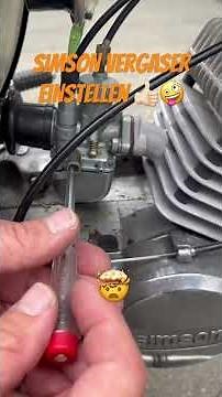 Simson carburetor adjustment CO adjustment - s51 s50 kr51 #simson #simsontuning #shorts
