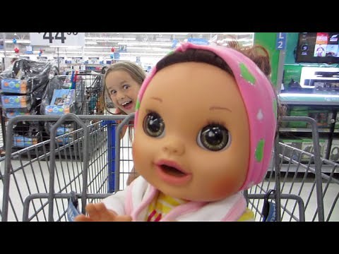 Shopping With Baby Alive Real Surprises Pees and Poops Baby Doll
