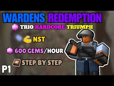 WARDENS REDEMPTION | TRIO HARDCORE | P1 | Tower Defense Simulator