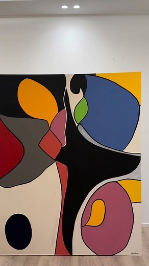 38K views · 1.6K reactions | Original Art ✨ Commissioned work  #art #abstract #creativity #reels #modernart #fashion | isabellapistilloart | Facebook