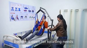 Full Body Sling Compatible with Tuffcare, Hoyer, Invacare, McKesson, Drive, Lumex, Medline, Joerns and Other Patient Lifts, Patient Lift Slings，450lb Weight Capacity (L)