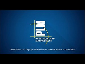 Intelliview IV Display Home Screen Introduction and Overview