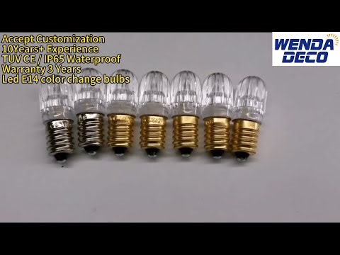 Waterproof glue injected Led E14 color change bulbs