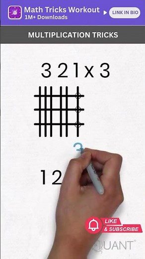 Math Tricks - Multiplication Tricks - Japanese Method #1 - Fun Math Hacks - Mental Maths #mathtricks