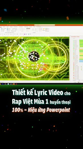Thiết kế Lyric Video bằng Hiệu ứng Animation #PowerPoint tuyệt đỉnh cho Theme Song huyền thoại của Rap Việt Mùa 1 ✨ #LearnOnTikTok #HocCungTikTok #Tutorial #Tips #Design