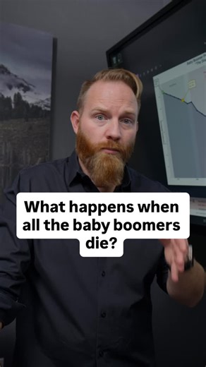 AJ Austin Osborne on Instagram: "The baby boomer wealth transfer is coming, but there’s a darker reality no one’s discussing. While 300,000 retire each month, 117,000 are passing away, creating a vanishing generation with massive economic ripples. Imagine 2.6 trillion in annual spending disappearing from the largest cohort we’ve ever seen, impacting real estate, debt, and more."