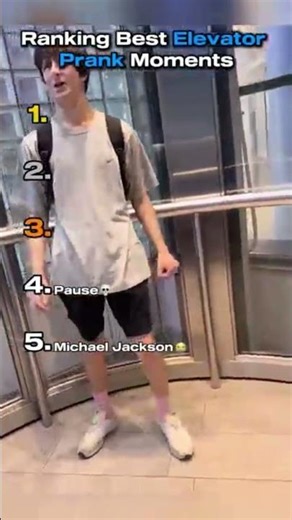 Ranking best elevator prank moments 😂 #shorts