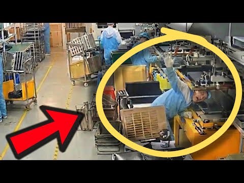 He Reached Inside The Press... Then This Happened!
