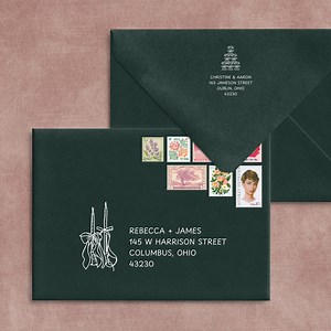 Envelope Address Template | Printable and Editable Envelope Address | Whimsical Hand Drawn Wedding Envelopes | Canva Ready Design - Etsy