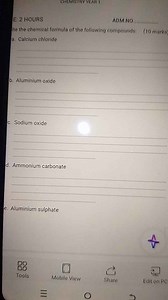 Write the chemical formula of the following compounds:a. Calc... | Filo