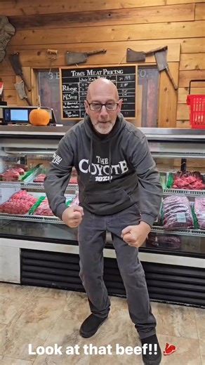 2.5K views · 28 reactions | Tyson displays real American  Beef Steak 數 at Three Brothers Meat Co | 1079 The Coyote | Facebook