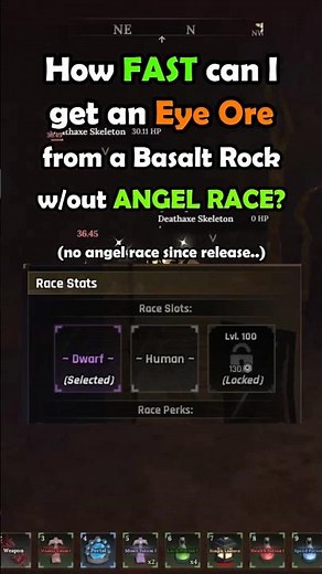 How FAST Can I Get Eye Ore from Basalt Rock WITHOUT Angel Race?! #roblox #theforge