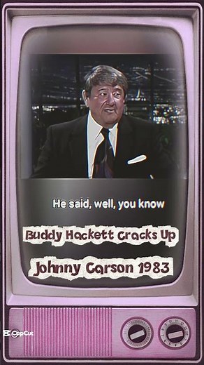 Buddy Hackett Cracks Up Johnny Carson 1983 #comedian #comedy #classiccomedy #funny