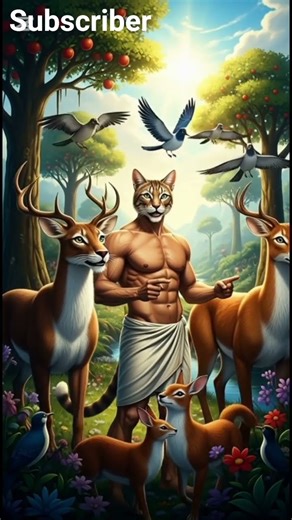 THE CREATION OF ADAM AND EVE – GENESIS 2 CAT–HUMAN HYBRID BIBLE ANIMATION