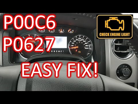 How to fix P00C6, P0087 & P0627 engine codes 2013 Ford F-150