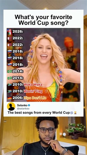 Which World Cup Song Is the Greatest of All Time? #shorts #viral #music #shakira #worldcup #football