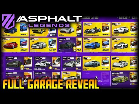 End of Year Asphalt Legend Garage Reveal!! (SPOILER: I got a couple new cars)