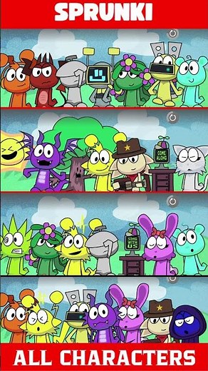 Incredibox Sprunksters All Characters Full Showcase