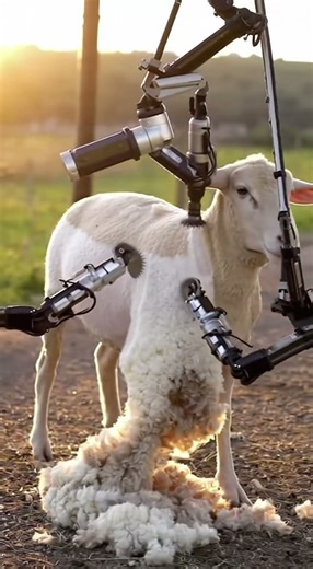 How AI Robots Revolutionize Sheep Shearing | Smart Farming Technology Explained #ai #sheepfarming