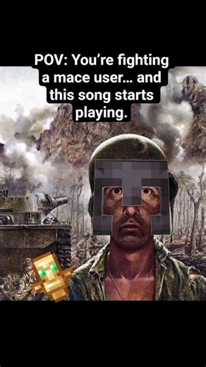 POV: Fighting a Mace User in Minecraft be like