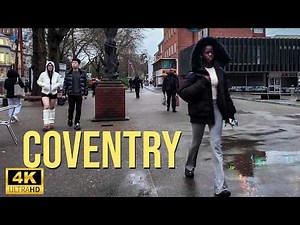 Coventry - City Tour 2024| Walking The Streets of Coventry | Central Coventry Walk [4K HDR]