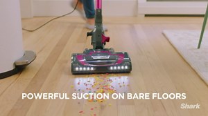 Shark HV371 Rocket Pro DLX Corded Stick, Removable Hand Vacuum, Advanced Swivel Steering, XL Cup, Crevice Tool, Upholstery Tool & Anti-Allergen Dust Brush (Fuchsia) (Renewed)