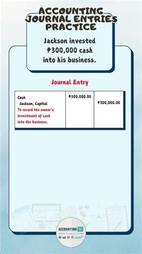 Journal Entry for Cash Investment | Debit & Credit