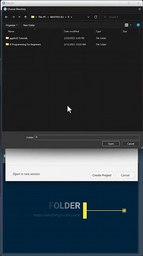 R Studio: Setting Up a Project in R Studio
