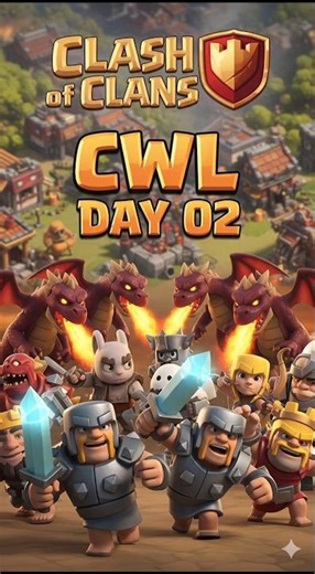CWL DAY 02 DRAGONS WILL CHARGE WITH LIGHTNING ⚡ ‪@ClashOfClans‬ ‪@harshlyst721‬ #coc #3star