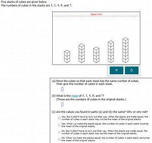 Five stacks of cubes are given below.The numbers of cubes in t... | Filo