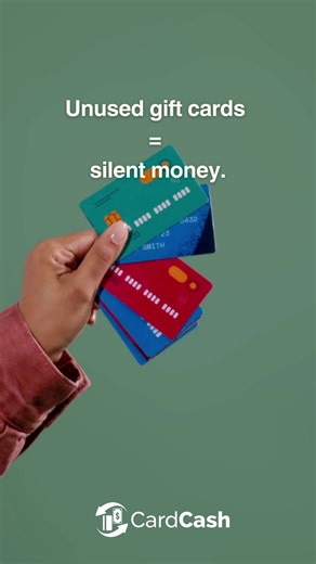 It’s not gone. It’s just waiting for you to use it better. #UnusedGiftCards #MoneyTips #CardCash