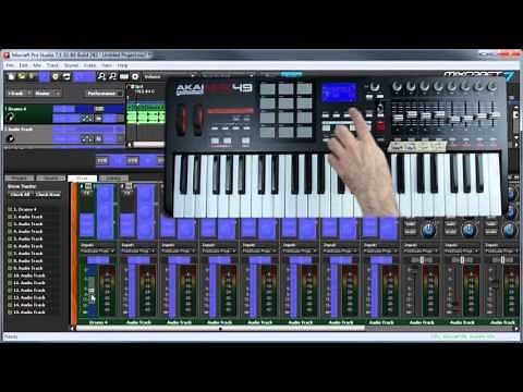 Mixcraft 7 Control Surfaces: Using MIDI Transport and Fader Controllers