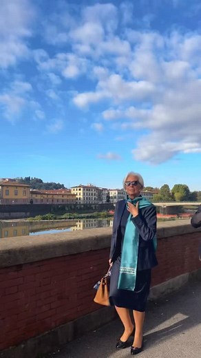 152K views · 710 reactions | Starting the first day of our external ECB Governing Council meeting with a morning walk along the River Arno. | Christine Lagarde | Facebook