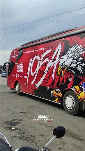 Bus Official Persijap Jepara Jetbus 3 Putra Pandawa Karya di SPBU Welahan | 9 November 2025 Pagi