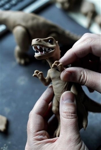 I make dinosaur 🦕 with Clay part 1 #dinosaurs #clay #real
