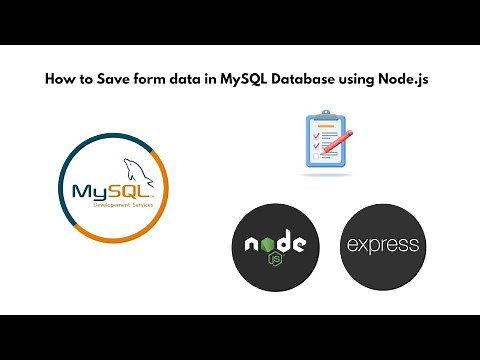 How to Insert form data in MySQL Database table using Node js
