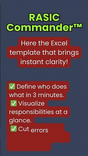 How to fix unclear roles and responsibilities in projects with RASIC Commander #rasichart