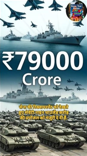 DAC Approves ₹79,000 Crore Defence Procurements for Indian Army,Navy and Airforce|Know Your Nation |