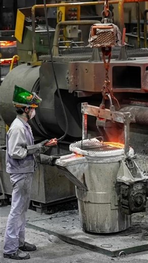 Pouring Molten IRON Into A Sand Mold 🔥