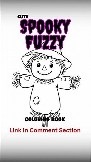 Spooky Fuzzy Coloring Book: 50 Cute and Creepy Coloring Pages