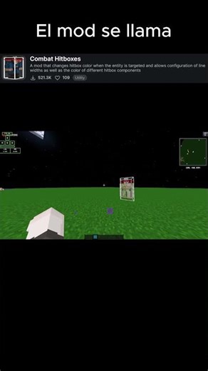 Mod para mejores hitbox #minecraft #pvpminecraft #minecraftpvp