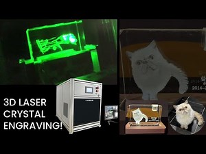 🔥 3D Crystal Laser Engraving Machine DEMO: Green Laser Marking for Stunning Custom Designs!