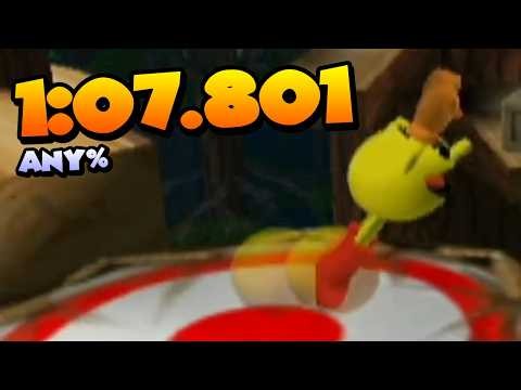 Pac-Man World 2 - Treewood Forest - Any% Speedrun in 1:07.801【WORLD RECORD】