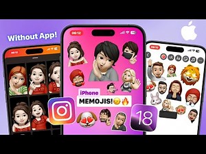 How to Get iPhone iOS 18 MEMOJIS on Android | Add Memojis to Instagram Story | iPhone Memoji 2024