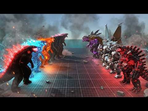 STRONGEST GODZILLA vs ALL MECHA GODZILLA! WHO WILL WIN? | ARBS
